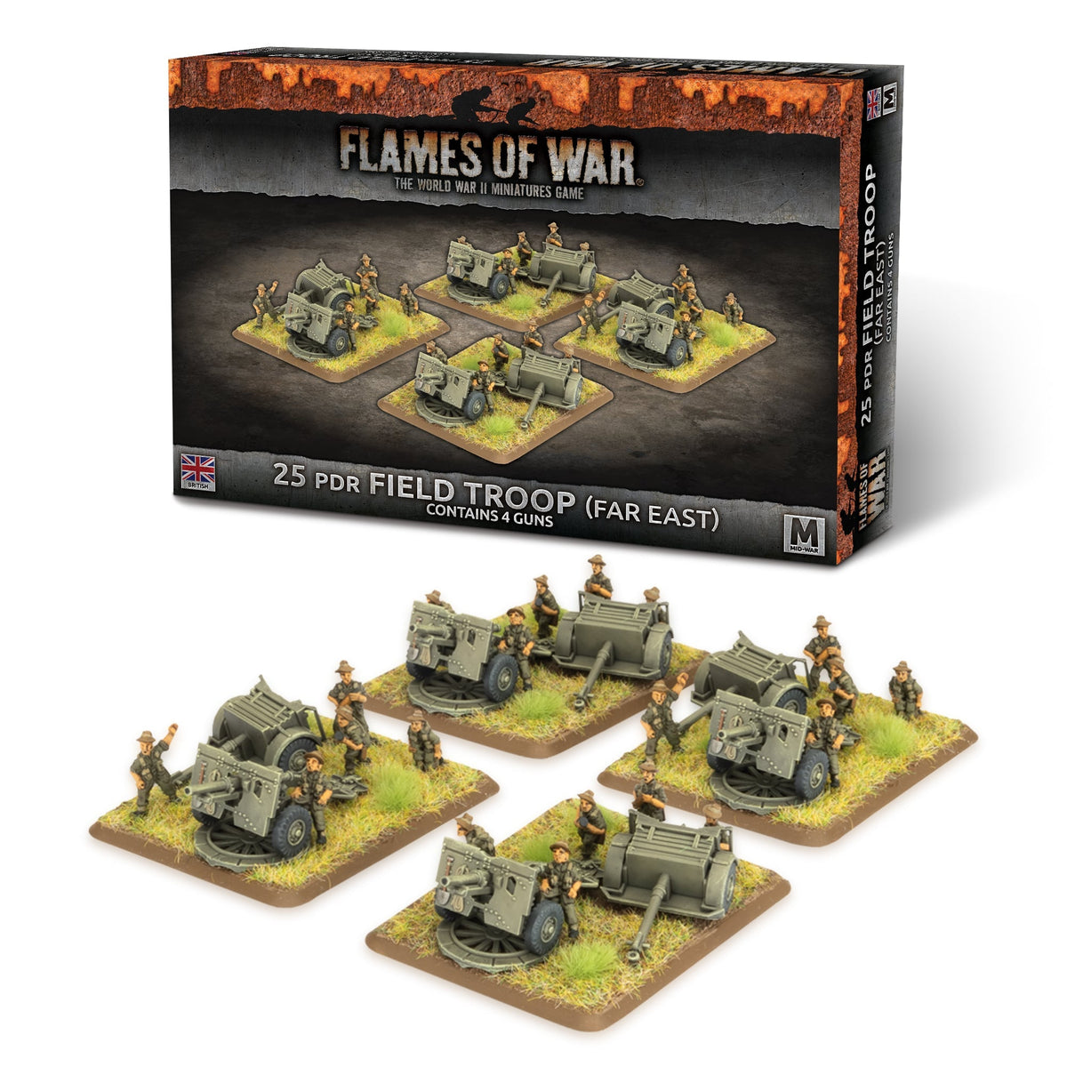 Flames Of War - British: 25 pdr Field Troop (Far East)