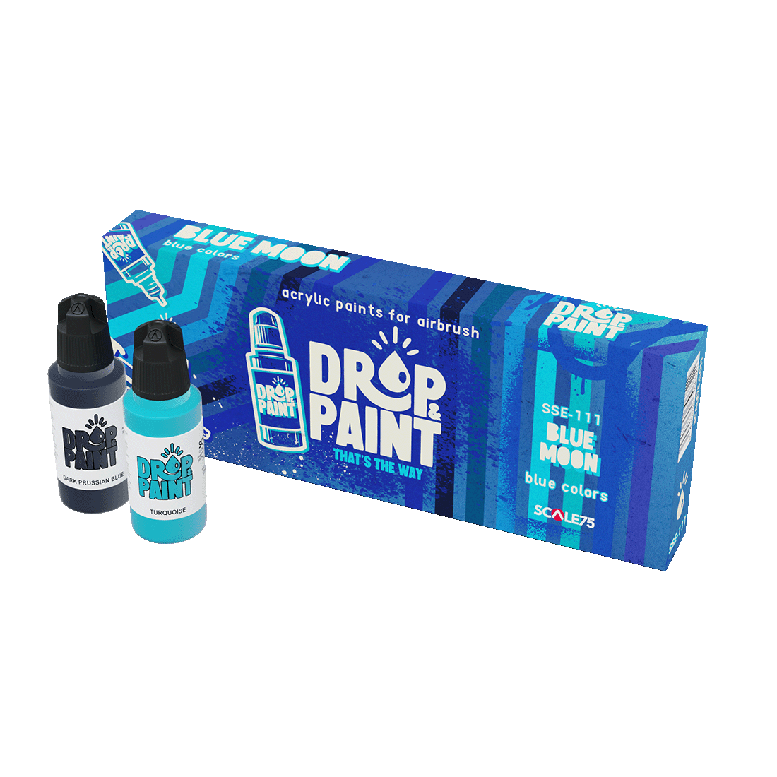 Scale 75 - Drop and Paints - Blue Moon Paint Set