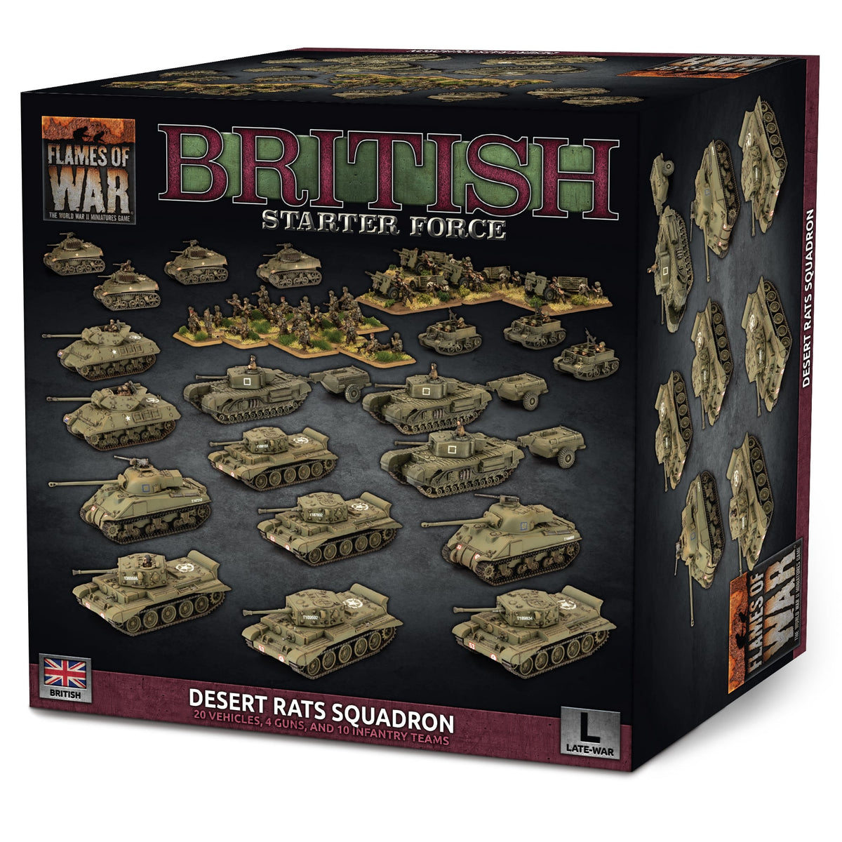 Flames Of War - British Starter Force: Desert Rats Squadron
