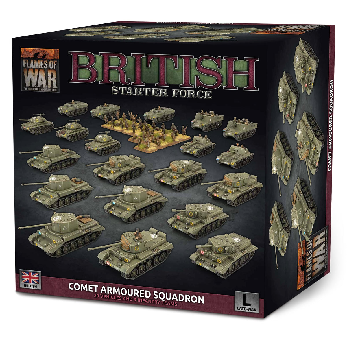 Flames Of War - British Starter Force: Comet Armoured Squadron