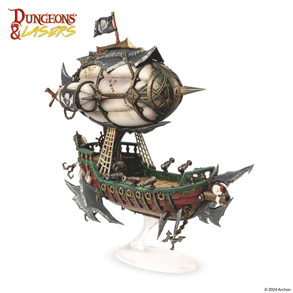 Dungeons & Lasers: Miniatures - Deuslair: Flying Pirates Airship