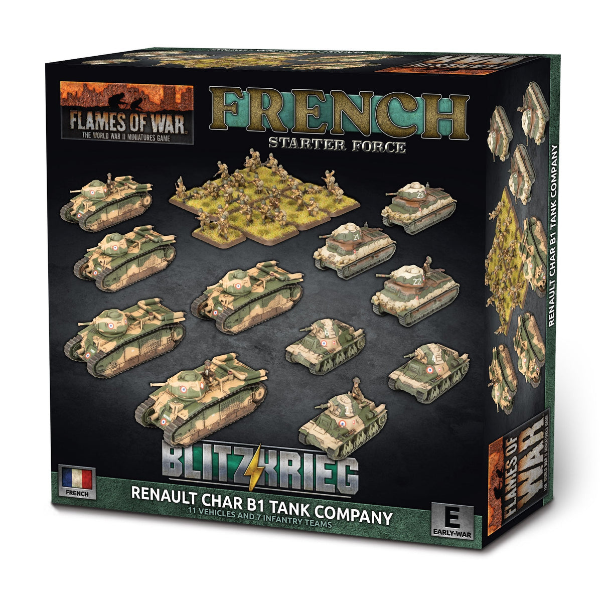 Flames Of War - French Starter Force: Renault Char B1 Tank Company