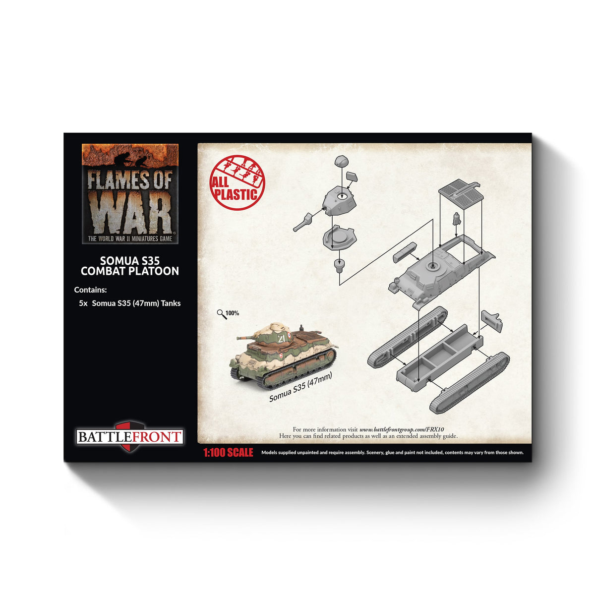 Flames Of War - French: Somua S35 Combat Platoon