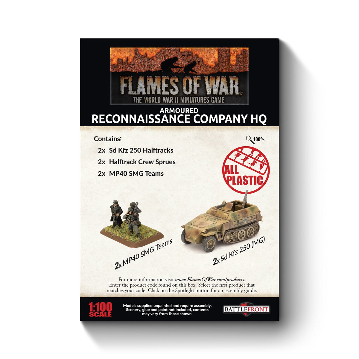 Flames Of War - German: Armoured Reconnaissance Company HQ