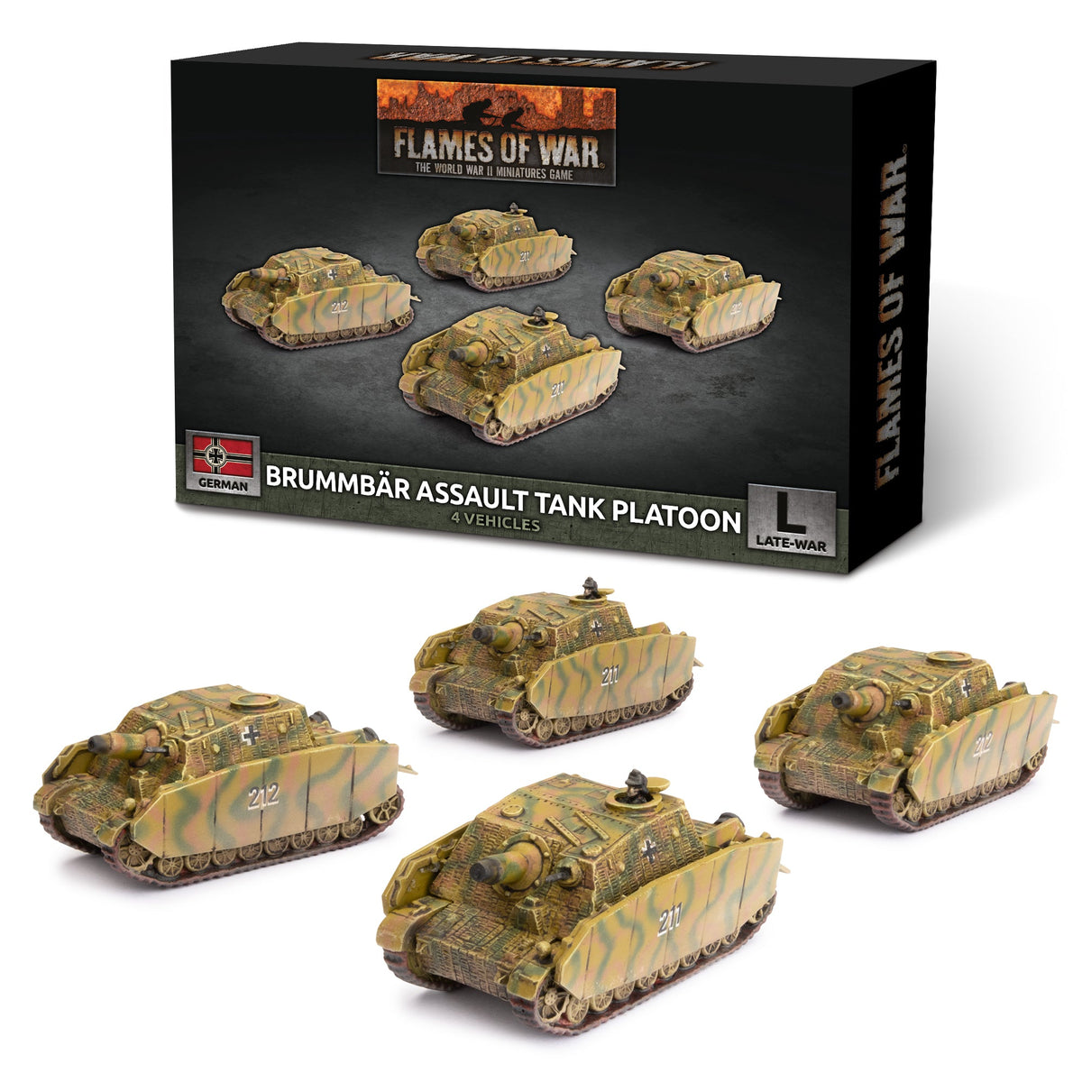 Flames Of War - German: Brummbar Assault Tank Platoon