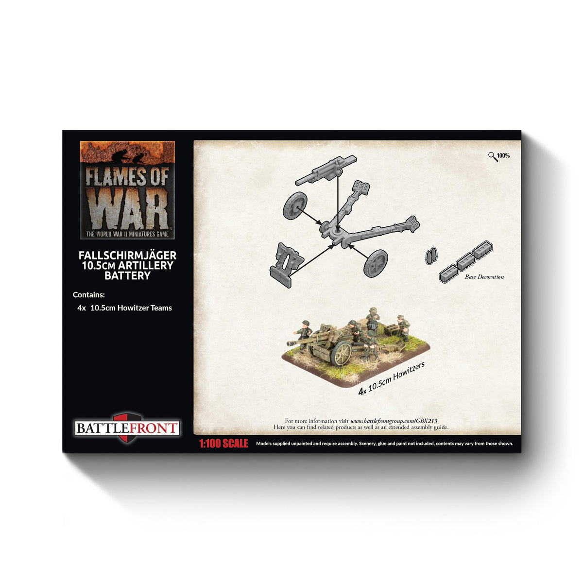Flames Of War - German: Fallschirmjager 10.5cm Artillery Battery