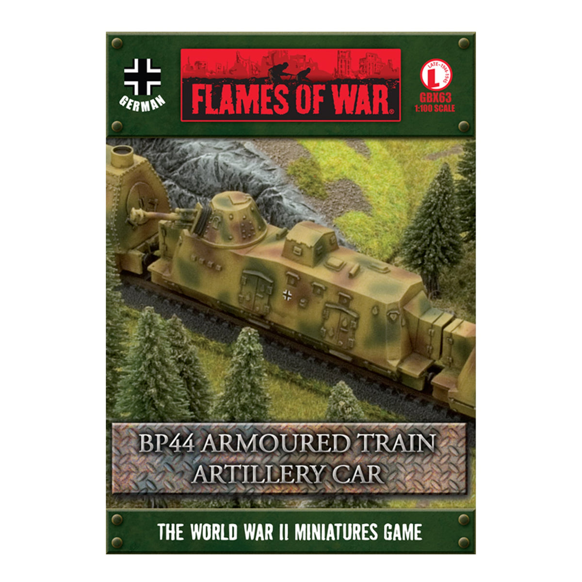 Flames Of War - German: BP44 Armoured Train Artillery Car