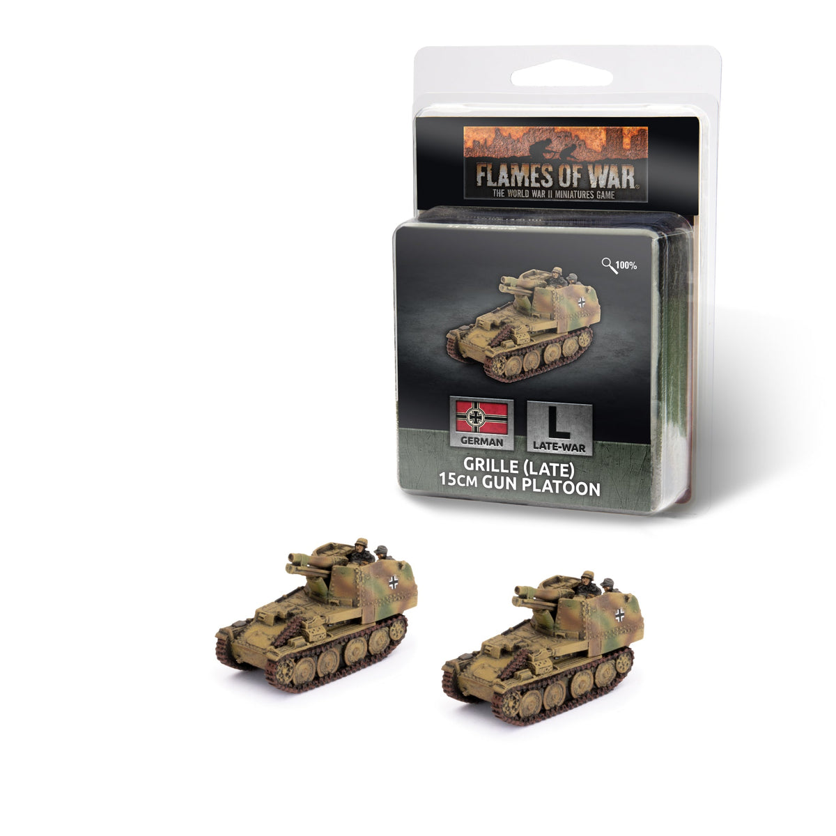 Flames Of War - German: Grille (late) 15cm Gun Platoon
