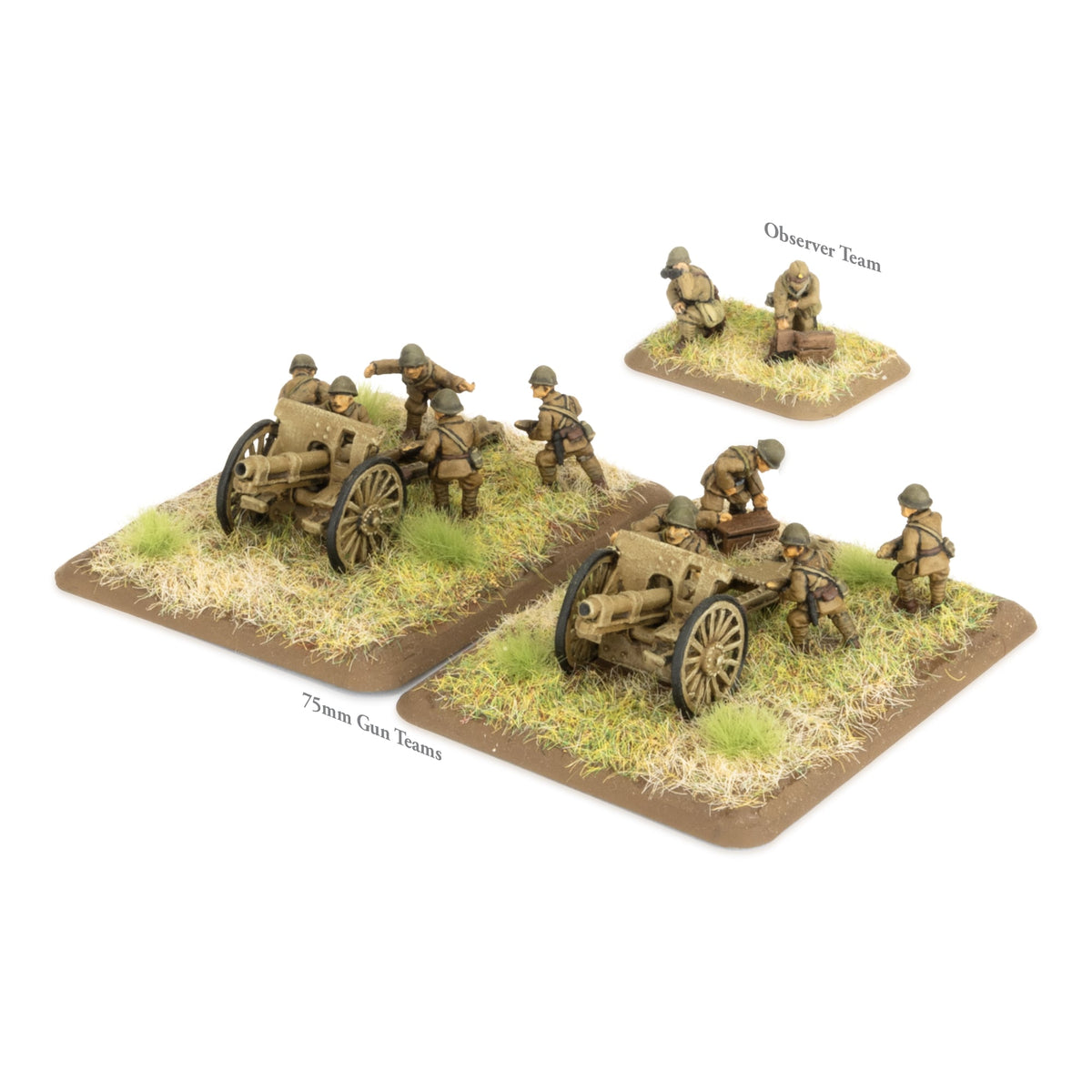 Flames Of War - Japanese: 75mm Artillery Section