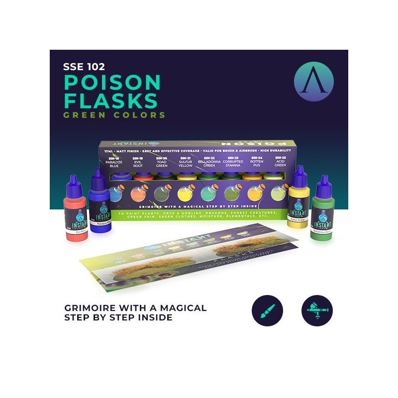 Scale 75 - Instant Colors - Poison Flasks Paint Set