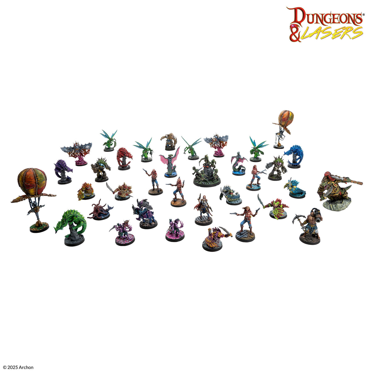 Dungeons & Lasers: Miniatures - Raiders And Beasts Of Scareguards Archipelago