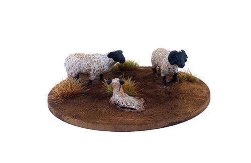 Dead Man's Hand - A Flock of Sheep (4 Sheep, 2 Lambs)
