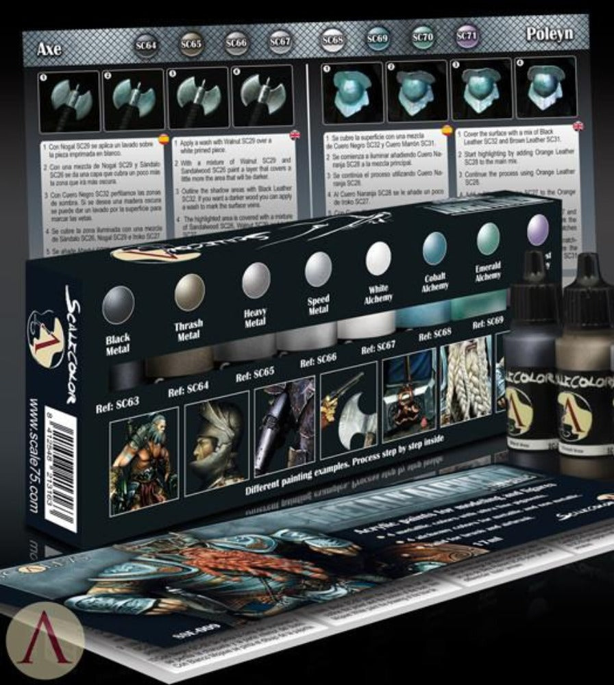 Scale 75 - Scalecolor - Metal n' Alchemy - Steel Paint Set