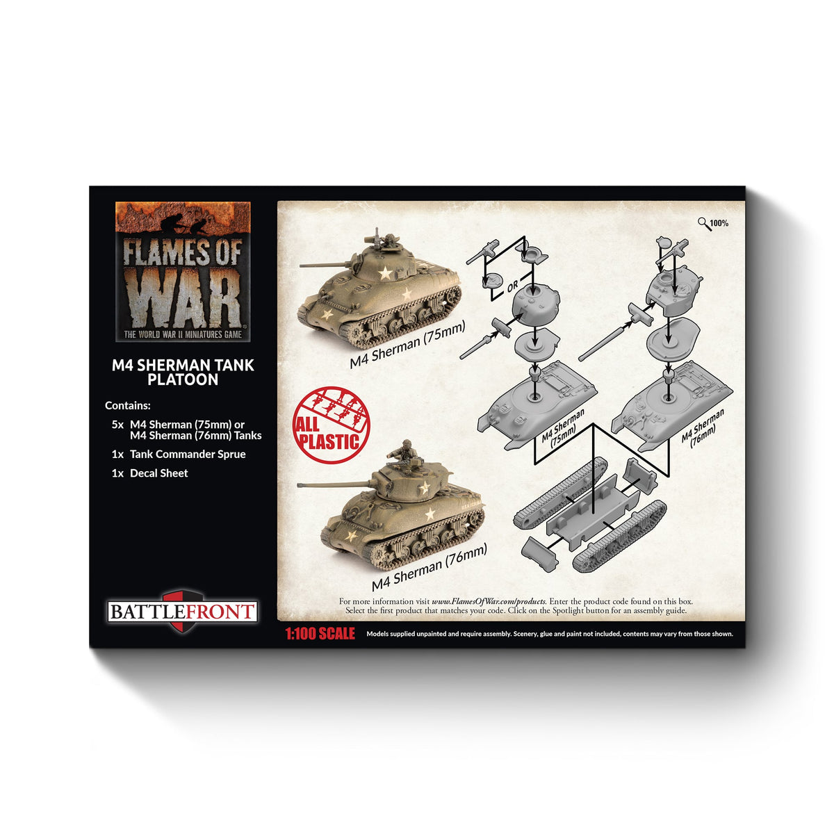 Flames Of War - American: M4 Sherman Tank Platoon