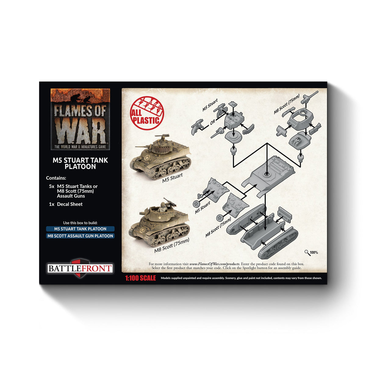 Flames Of War - American: M5 Stuart Tank Platoon