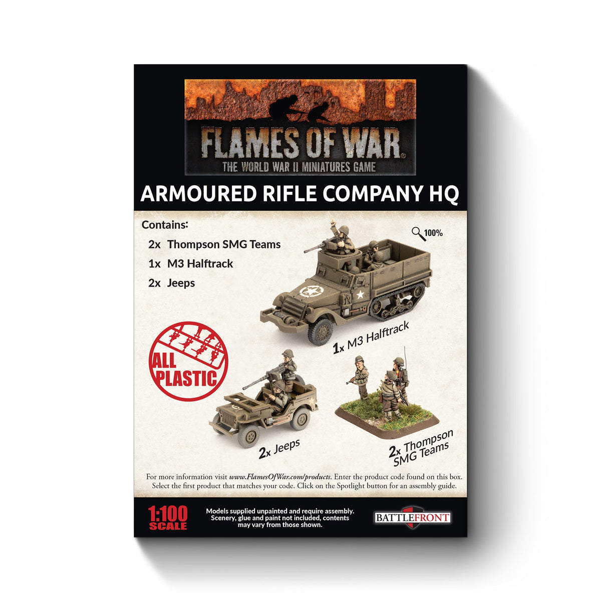 Flames Of War - American: Armoured Rifle Company HQ