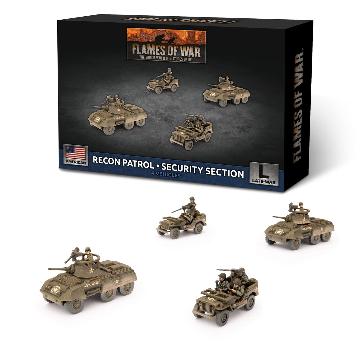 Flames Of War - American: Recon Patrol or Security Section