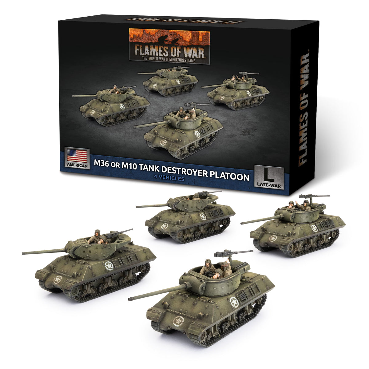 Flames Of War - American: M36 or M10 Tank Destroyer Platoon