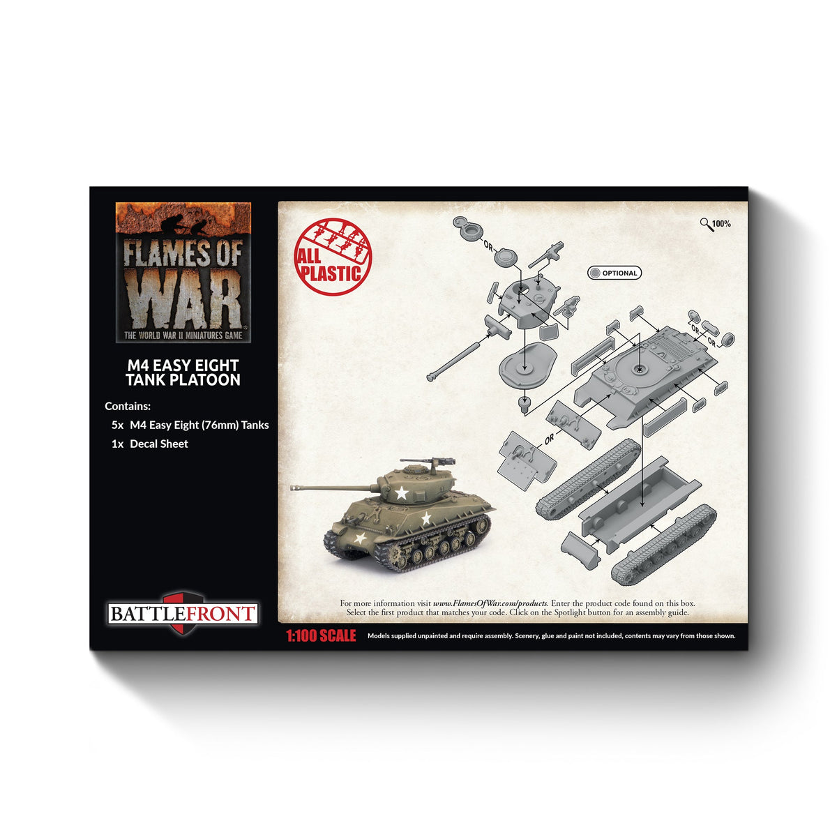 Flames Of War - American: M4 Easy Eight Tank Platoon