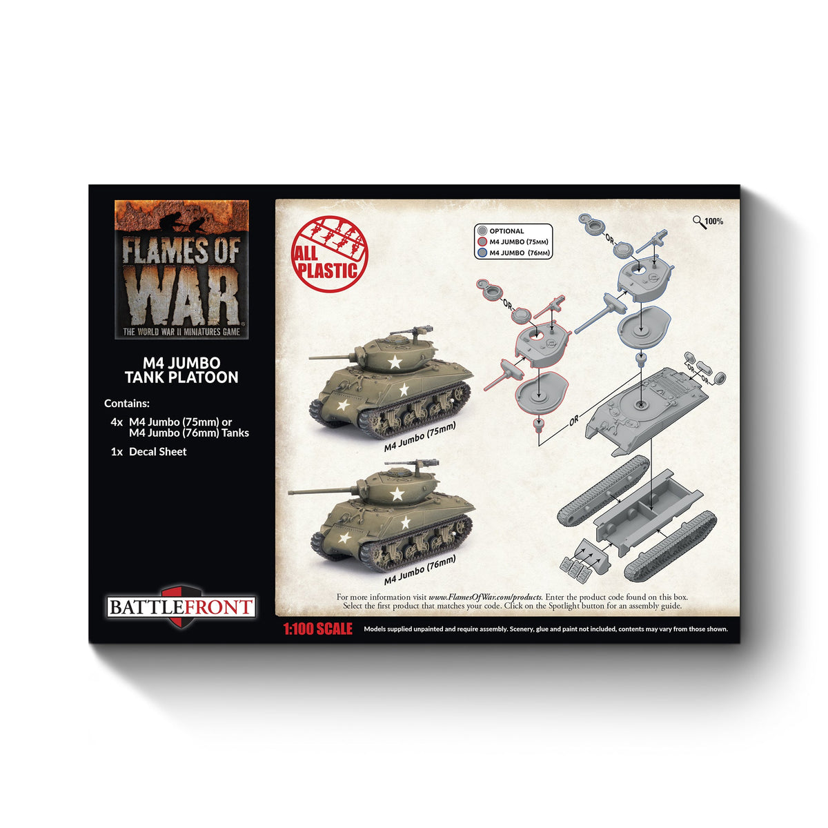 Flames Of War - American: M4 Jumbo Tank Platoon