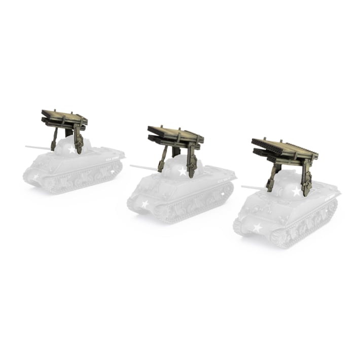 Flames Of War - American: M4 Sherman (Calliope) Launchers (Upgrade Pack)
