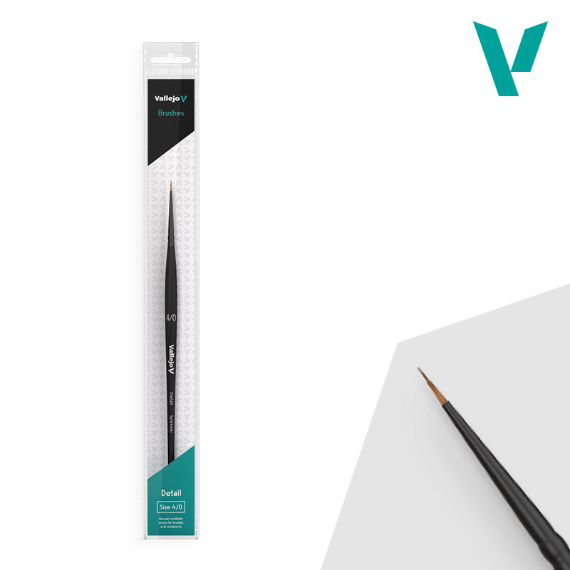 Vallejo - Hobby Brushes: Detail Round Synthetic Brush No. 4/0