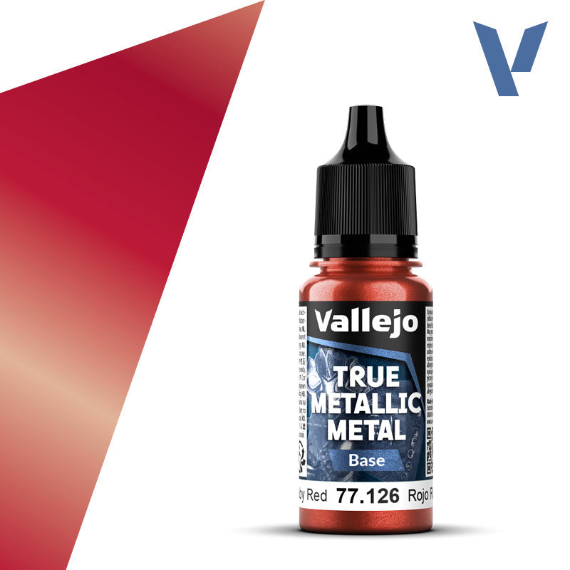 Vallejo - True Metallic Metal: Base - Ruby Red