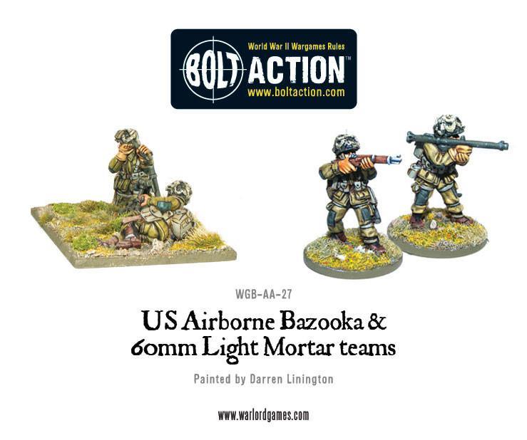 Bolt Action - US Airborne Bazooka and 60mm Light Mortar Teams