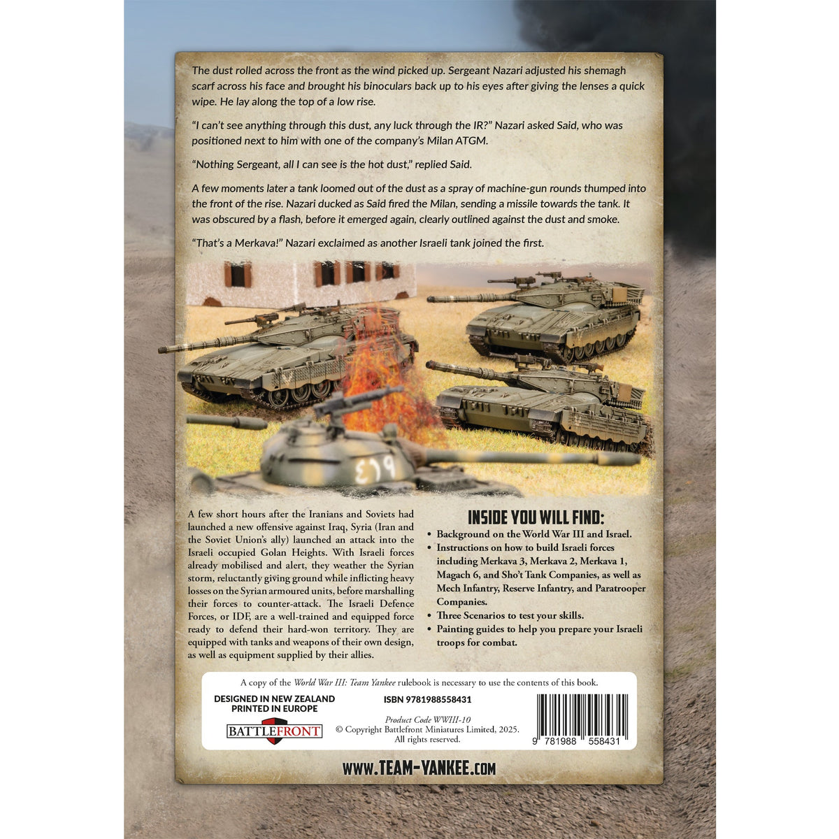World War III - Team Yankee Israeli Book