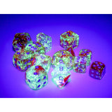 CHX 27954 Nebula Red/silver Luminary 12mm d6 Dice Block (36 dice)