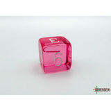 CHX 23084 Translucent Pink/white Polyhedral 7-Dice Set