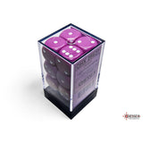 CHX 25627 Opaque Light Purple/white 16mm d6 Dice Block (12 dice)