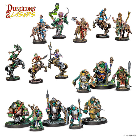 Dungeons & Lasers: Miniatures - Beastkin Hybrids: Playable Characters