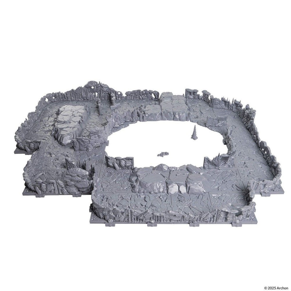 Dungeons & Lasers: Half-Height Walls - Rocky Caves: Unpainted