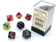 CHX 27559 Nebula Polyhedral Primary/Blue Luminary 7-Die Set
