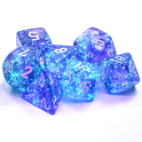CHX 27577 Borealis Polyhedral Purple/White Luminary 7-Die Set