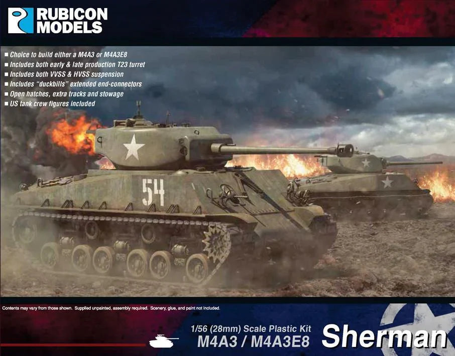 Rubicon Miniatures - M4A3 / M4A3E8 Sherman