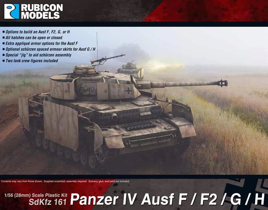 Rubicon Miniatures - Panzer IV Ausf F / F2 / G / H