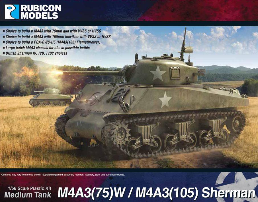 Rubicon Miniatures - M4A3(75)W / M4A3(105) Sherman