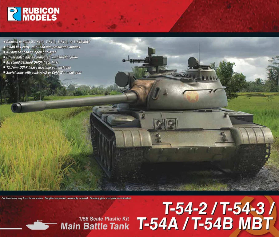 Rubicon Miniatures - T-54-2 / T-54-3 / T-54A / T-54B MBT