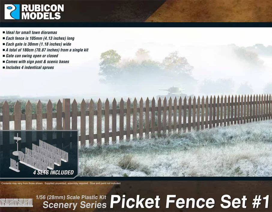 Rubicon Scenery - Picket Fence Set 1
