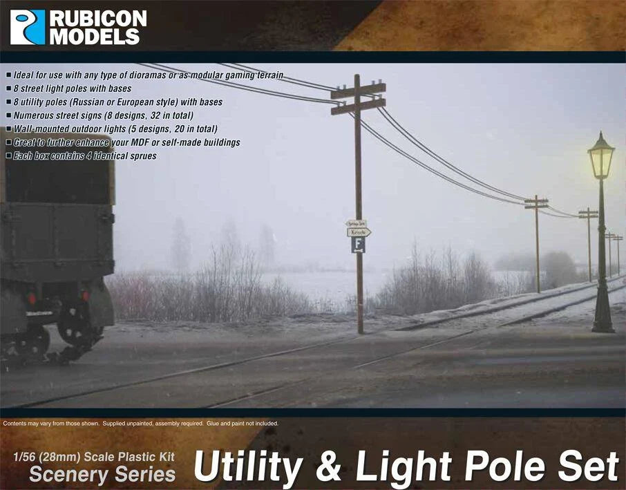 Rubicon Scenery - Utility & Light Pole Set