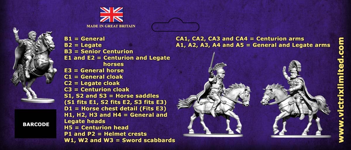 Victrix Miniatures - Early Imperial Roman Mounted Generals