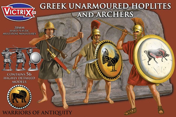 Victrix Miniatures - Greek Unarmoured Hoplites and Archers
