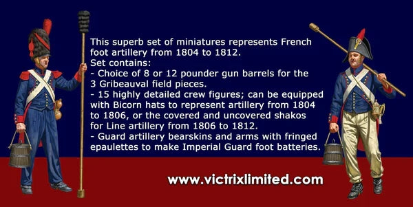 Victrix Miniatures - French Artillery 1804 to 1812