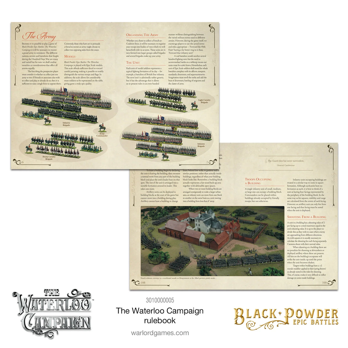 Epic Battles: Waterloo - The Waterloo Campaign Rulebook