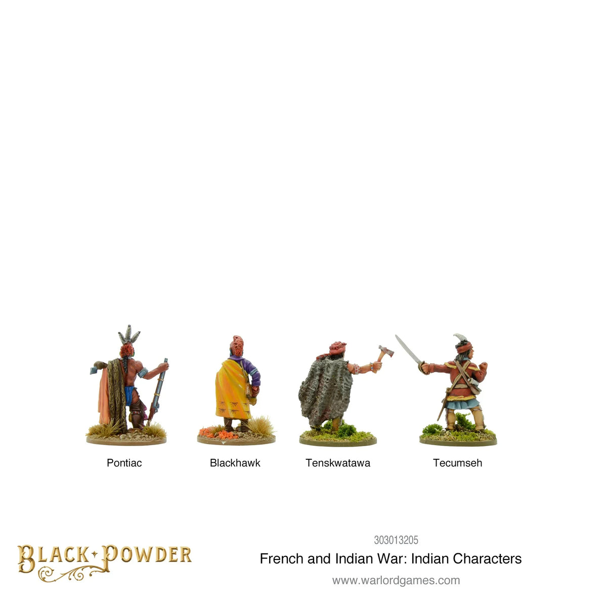 Black Powder - French Indian War: Indian Characters