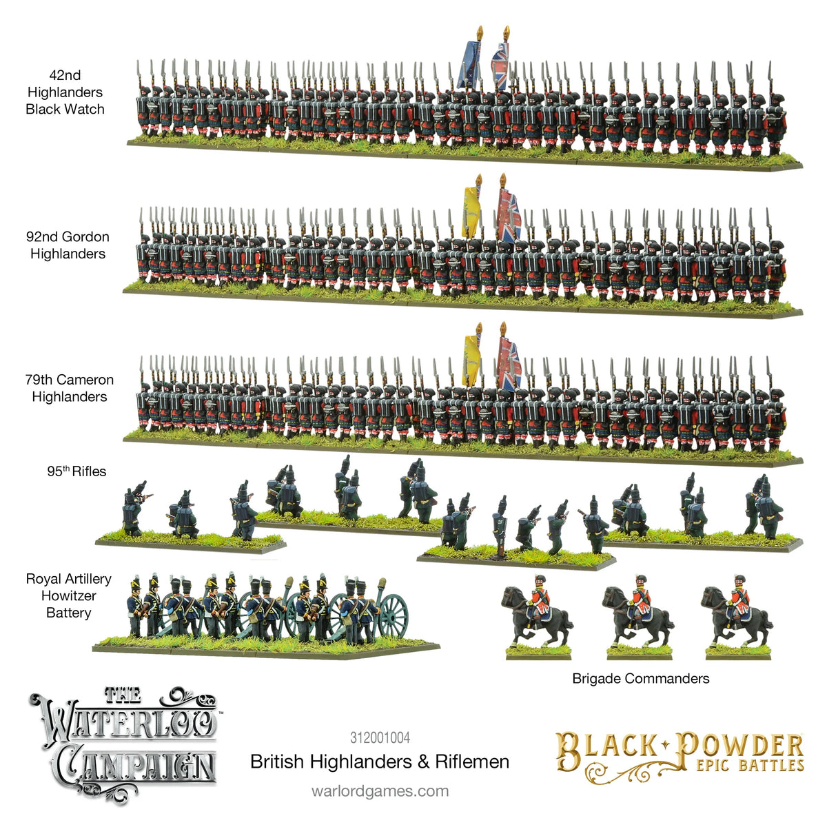 Epic Battles: Waterloo - British Highlanders & Riflemen