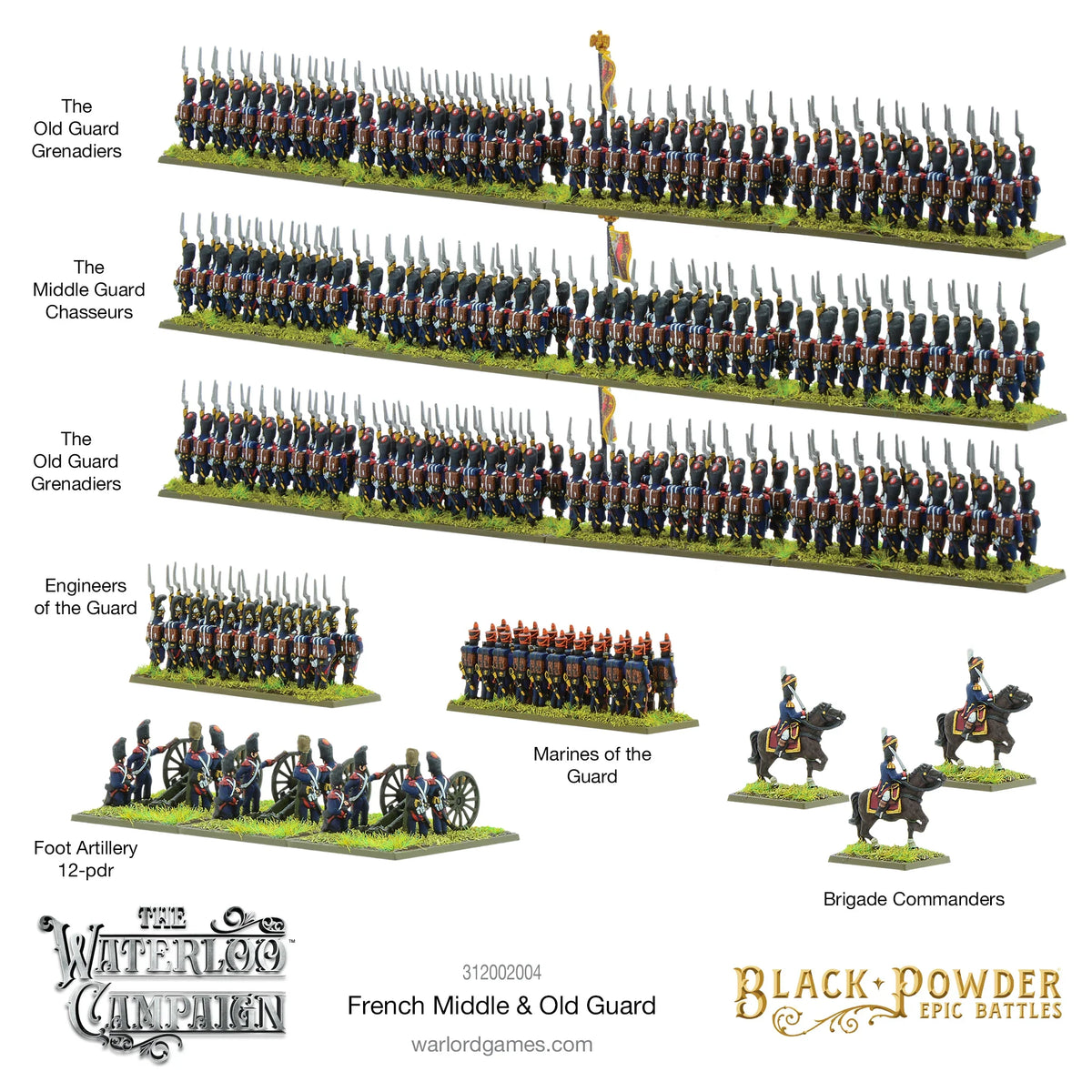 Epic Battles: Waterloo - French Middle & Old Guard