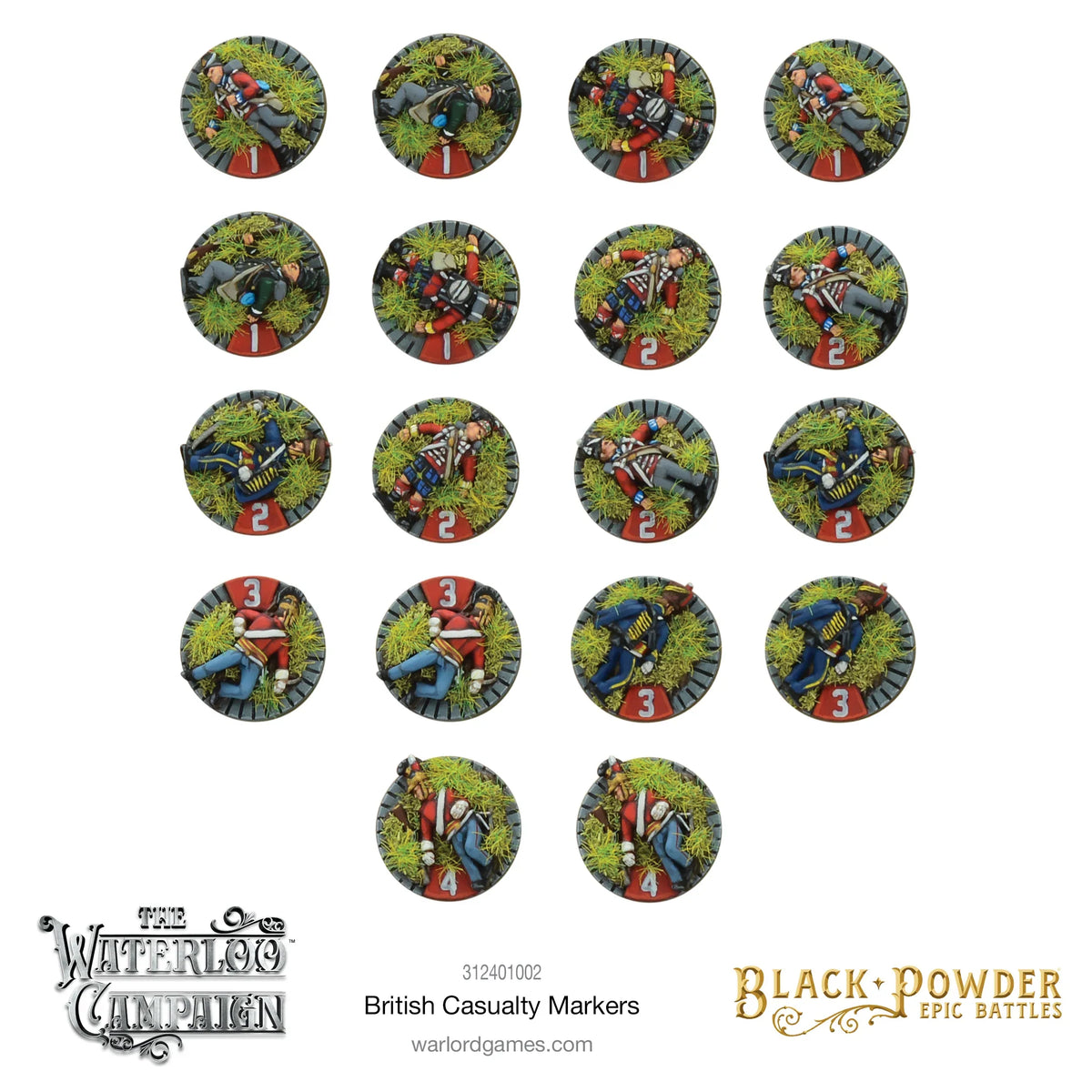 Epic Battles: Waterloo - British Casualty Markers